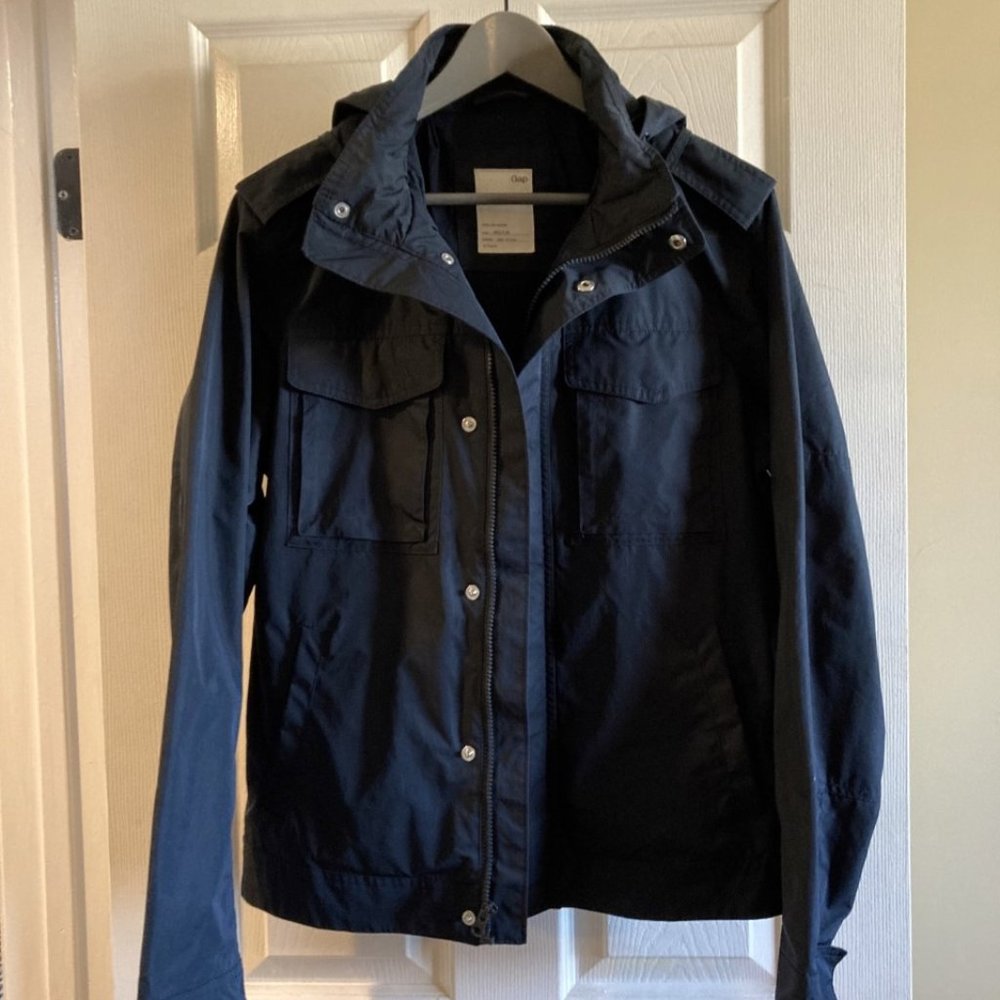 Men's GAP's Hooded Jacket Dark Blue Medium
